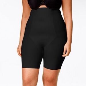 SPANX Thinstincts High Waist Mid Thigh Short Shapewear Black 10006P Size 3X